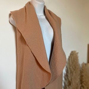 Anthropologie Tan Wool Vest